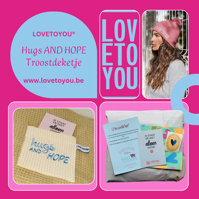 Troostdekentje Hugs & Hope